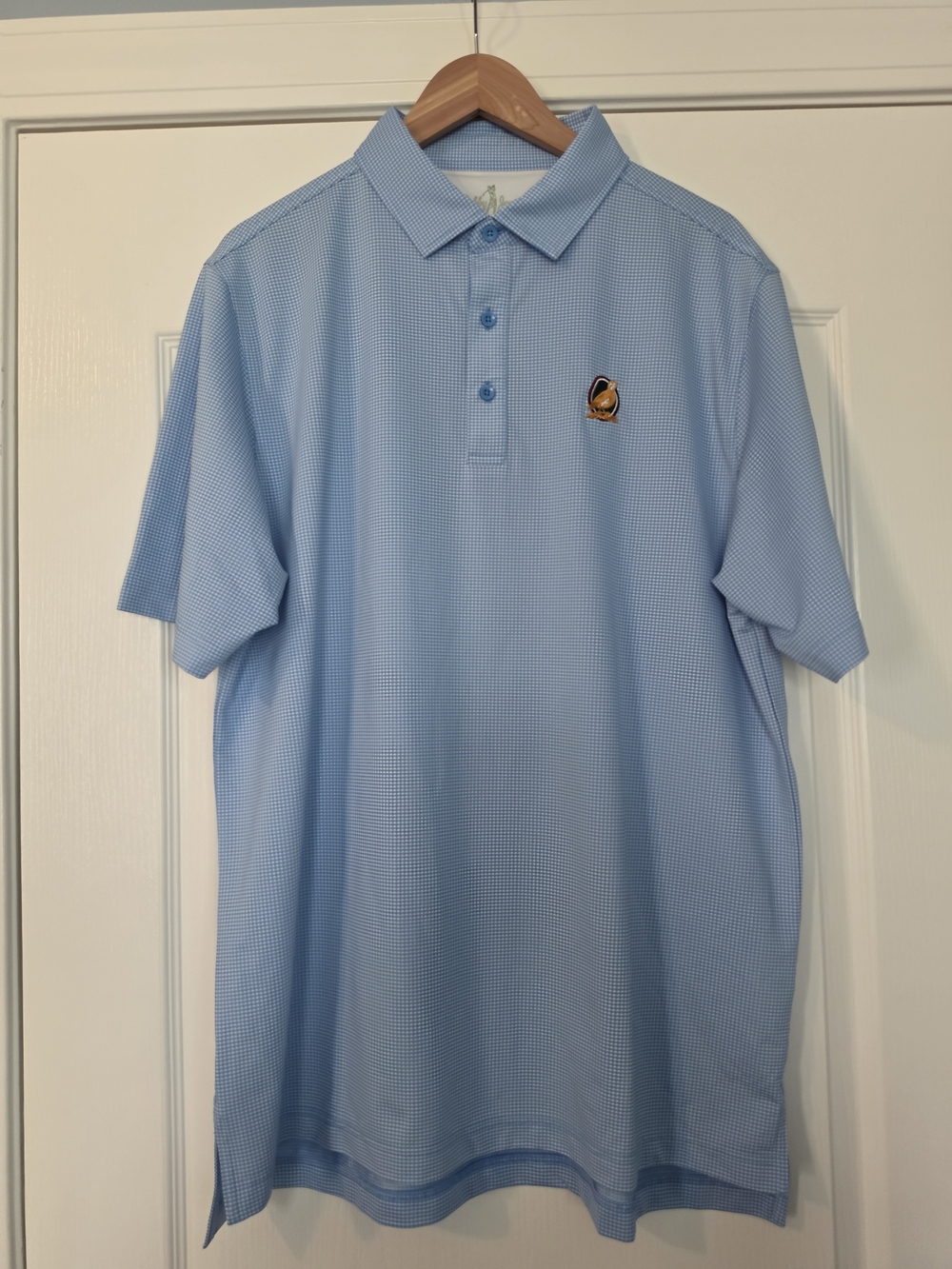 Bobby Jones Light Blue Micro-Pattern Polo